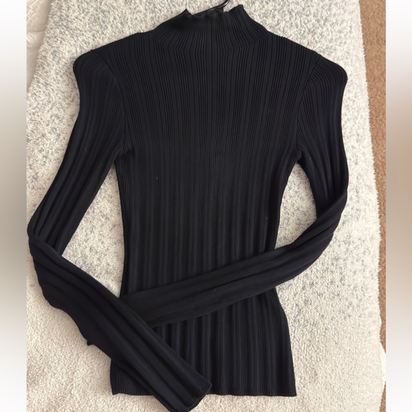 Slim Ribbed Turtleneck Sweater - Picture 1 of 3